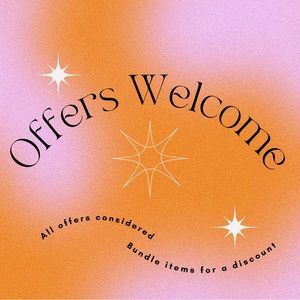 Make an offer! Bundle 2 or more items for a discount!